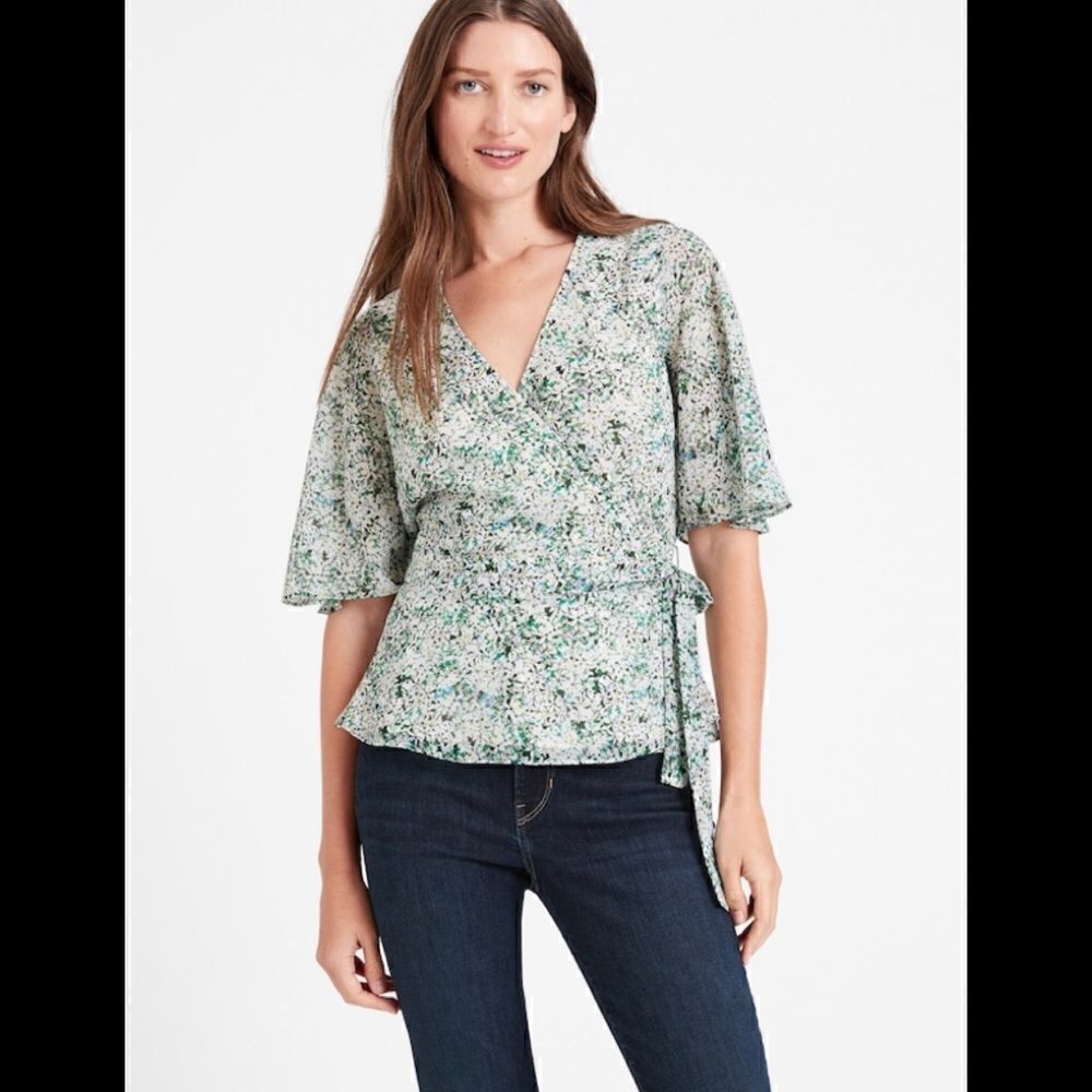 Banana Republic Wrap Blouse 